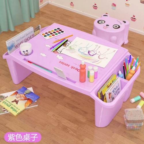 singapore free! ! Small desk on plastic bed Children's writing study desk