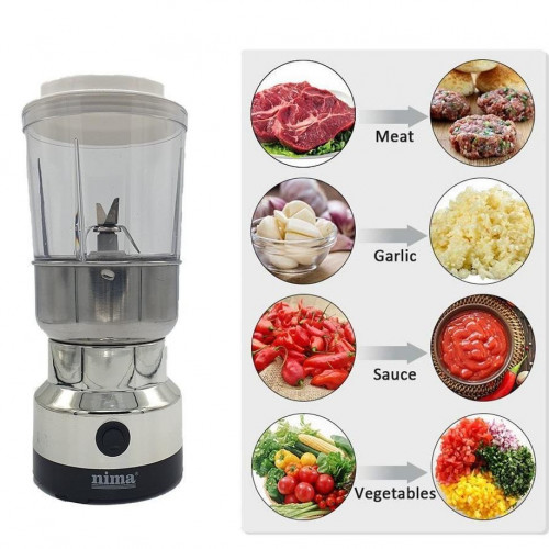 Nima 2 in 1 Electric Spice Grinder & Juicer – Silver good quality