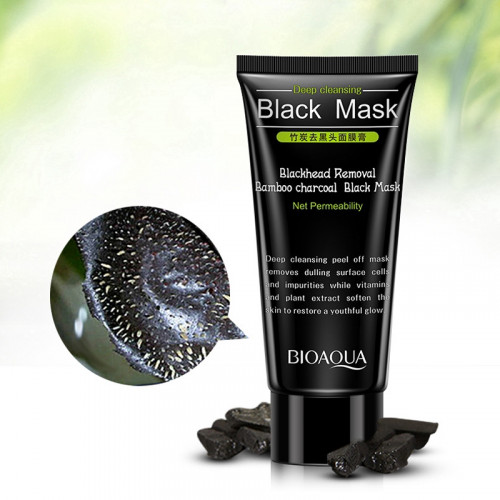 BIOAQUA blackhead Removal Bamboo charcoal black mask cream 60g*1