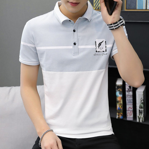 Korean Fashion Half Sleeve Men's Polo T-Shirt | EgHUT
