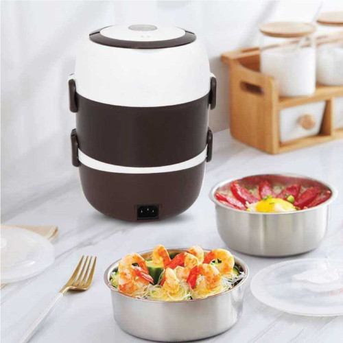 3 Layers Electric Lunch Box, 2L Portable Electric Heating Lunch Box