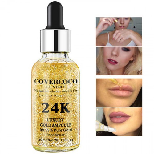 Covercoco London 24K Gold Face skin whitening and anti aging moisturizing serum