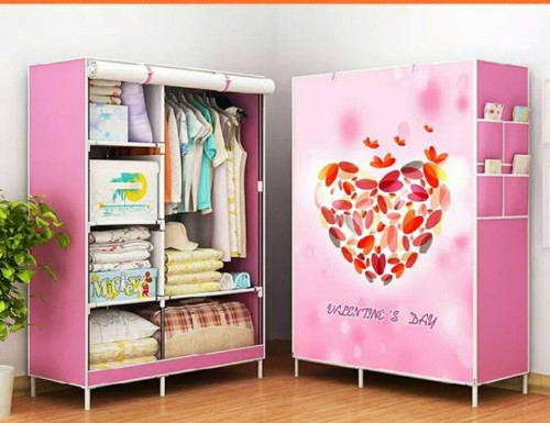 Creative Art Portable Cloth And Storage Wardrobe Cabinet