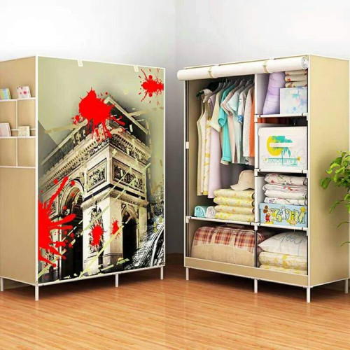 Creative Art Portable Cloth And Storage Wardrobe Cabinet