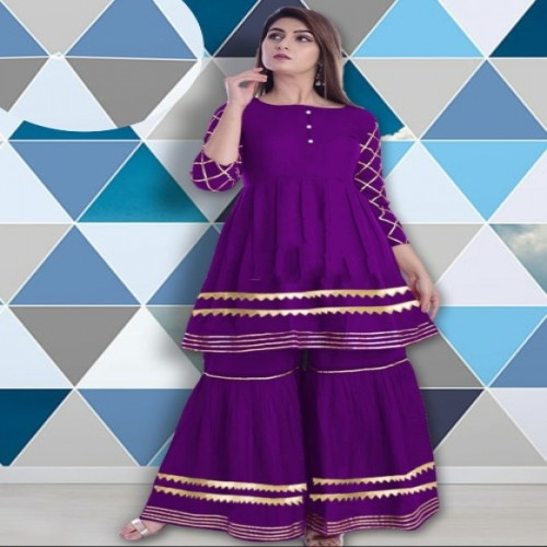 Readymade Kameez And Palazzo Set For Women 