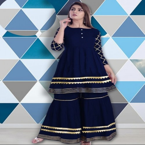 Readymade Kameez And Palazzo Set for women 