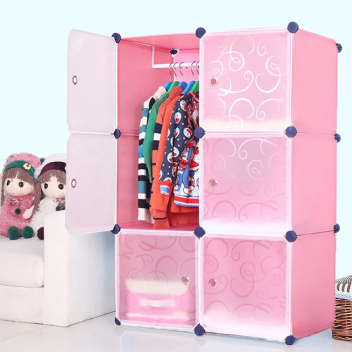 6 Cube Plastic Wardrobe