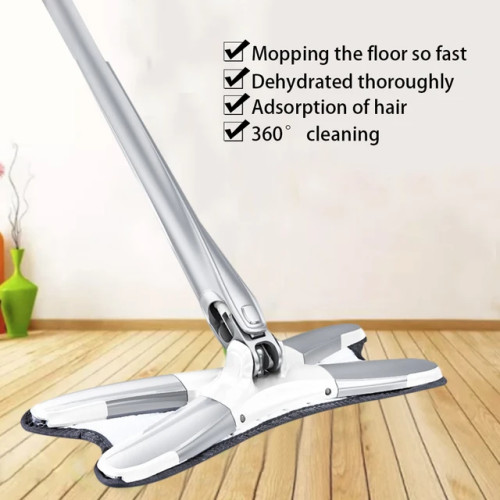 X-Type Microfiber Floor Mop With 3pcs Mop Cloth