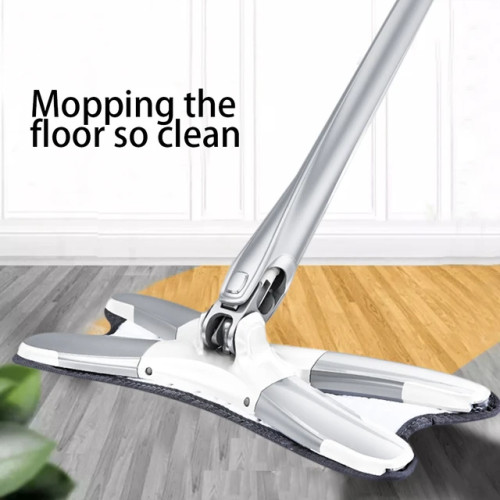 X-Type Microfiber Floor Mop With 3pcs Mop Cloth