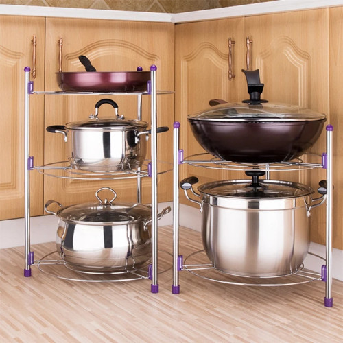 Stainless Steel 5 Layer Kitchen Pot Rack