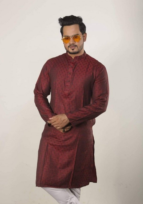 Stylish Semi Long Cotton Panjabi