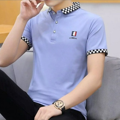 Korea Fashion Half Sleeve Men's Polo T-Shirt.