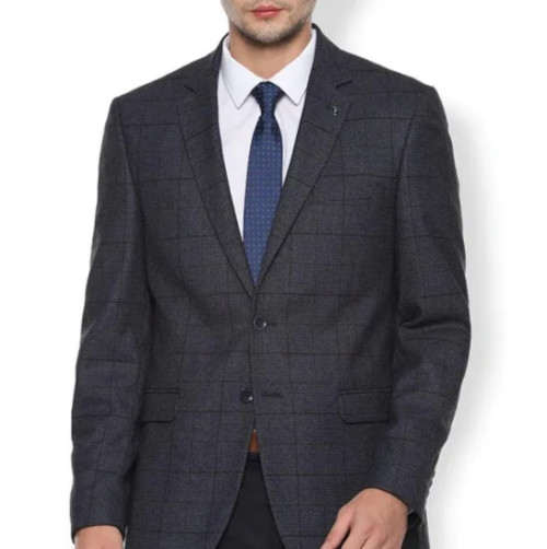 Double Button Slim Fit Blazer For Men