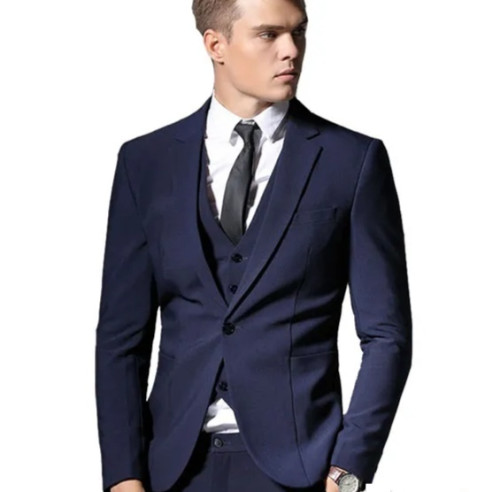 Double Button Slim Fit Blazer for Men