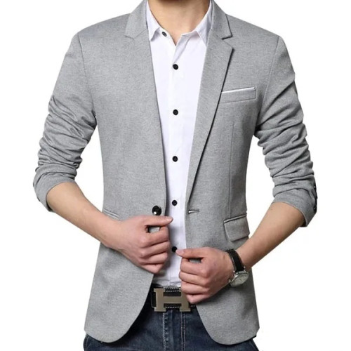 Double Button Slim Fit Blazer for Men