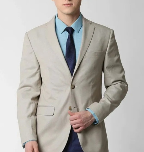 Double Button Slim Fit Blazer for Men