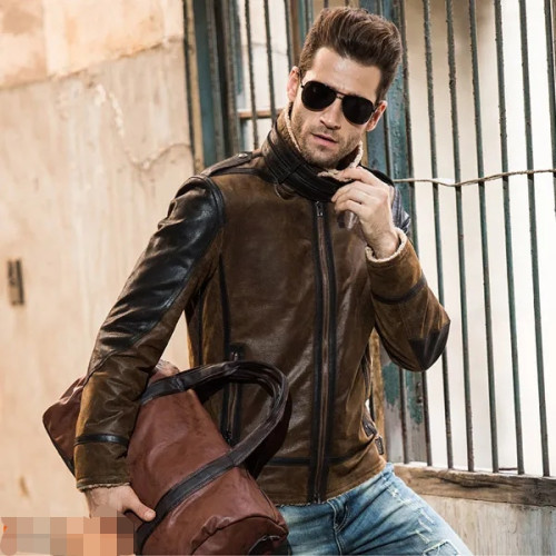 Biker Top Model Genuine Leather Jacket