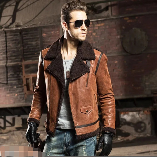 Biker Top Model Genuine Leather Jacket