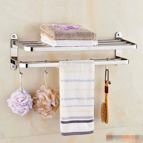 2 Layer Towel Stainless Steel Shelf