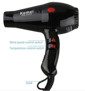 Kemei KM-8906 Professional 1900w Hair Dryer (Black)