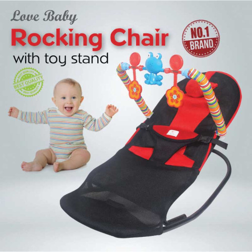 Baby Rocking Chair with Toy Stand