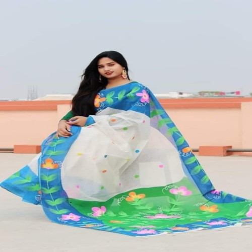 Tangail- Half Silk Sharee For Women 