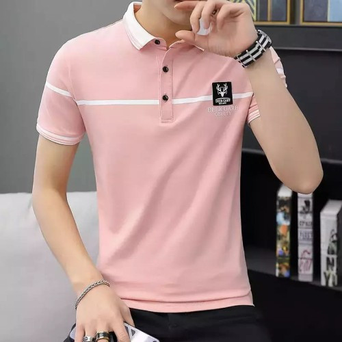 Korean Fashion Half Sleeve Men's Polo T-Shirt