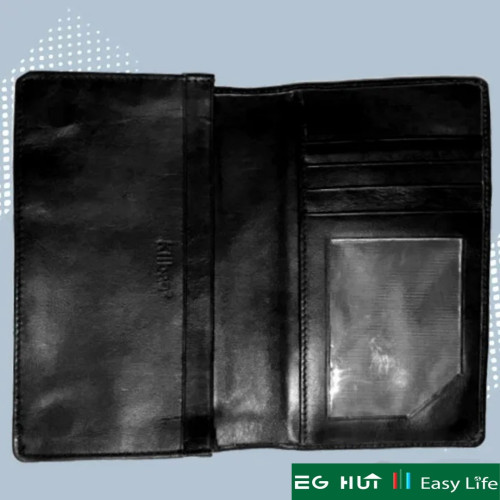 Genuine Leather Long Wallet