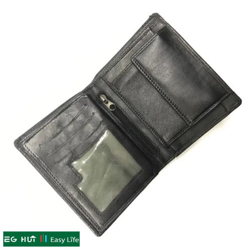 Genuine Leather Short Wallet