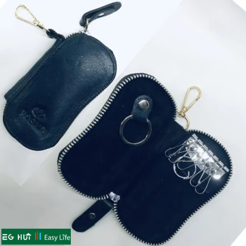 Genuine Leather Keys Case Pouch