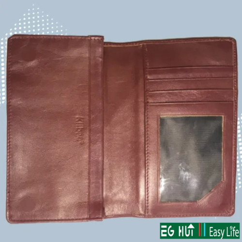 Genuine Leather Long Wallet