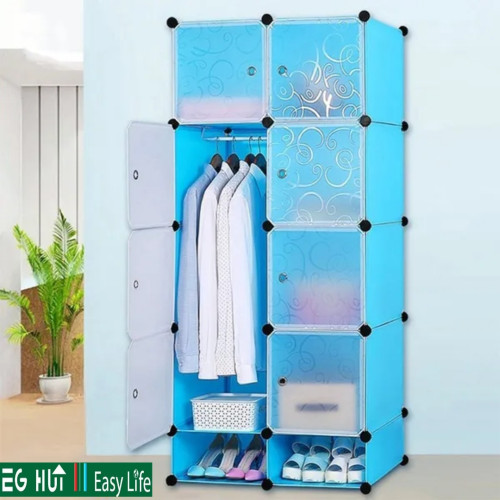 Portable Plastic Storage Wardrobe