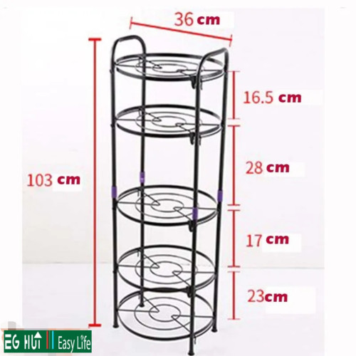 Stainless Steel 5 Layer Kitchen Pot Rack