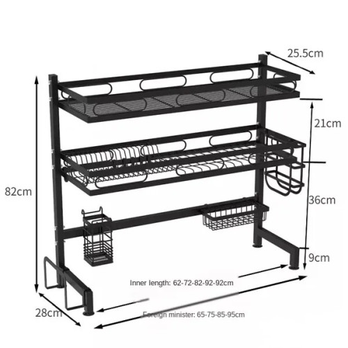 Dish Drying Rack Over Sink 2 Tier