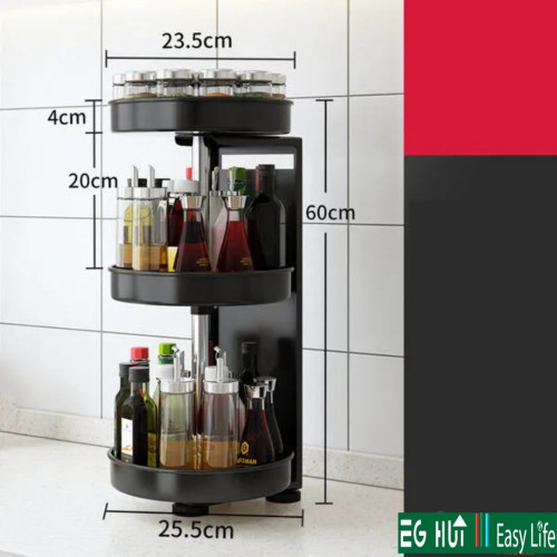 360° Rotating Wall Hanging Spice Rack