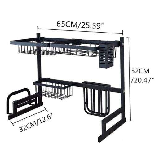 Kitchen Dish Rack Over Sink – 2 Tier