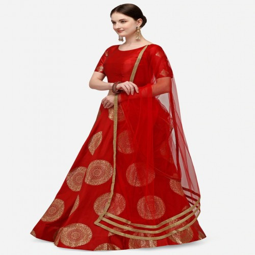 Party Banarasi Silk Lehenga For Women 