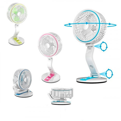 USB Rechargeable Fan With LED Light