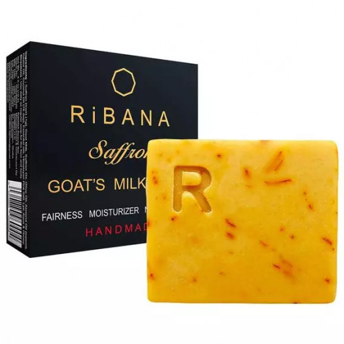 RiBANA Saffron Goat's Milk Soap- 120 G