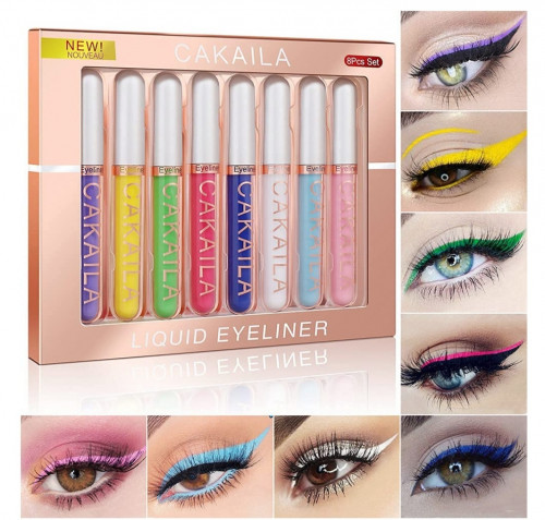 8 Colors Liquid Eyeliner Colorful Set,