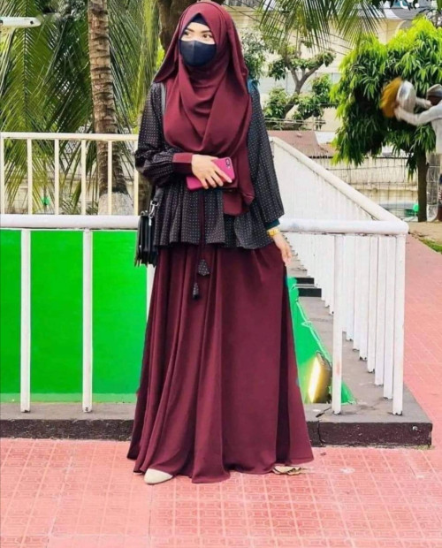 Modern Tops Skirt Borka, 3 Part (Hijab, Nilab, Borka)