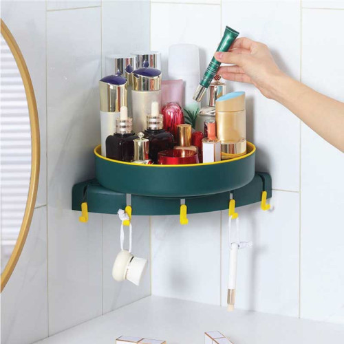 Wall Mounted Rotating Corner Shelf