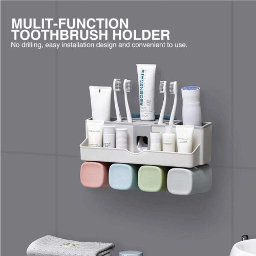 Wall Mounted Toothbrush Holder Cups