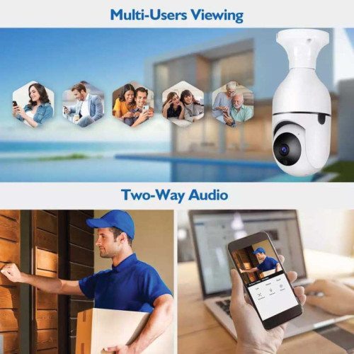 WiFi Panorama Camera PTZ Bulb