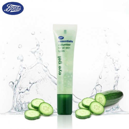 British BOOTS Cucumber Cool Eye Gel 15ml To Fine Lines /Moisturizing