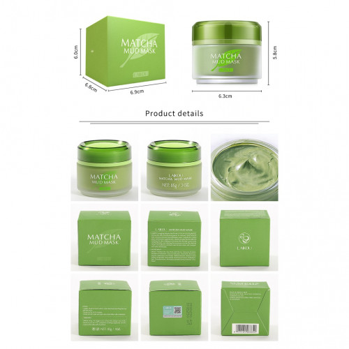 Laiko Matcha Mud Face Treatment Mask 85g Clean pores Mask for the Face Moisturizing