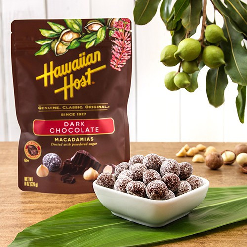 Hawaiian Host Dark chocolate Macadamia 226GM