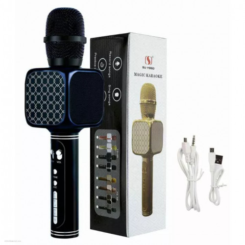 YS-69 wireless Bluetooth karaoke microphone USB KTV mobile player MIC speaker recording