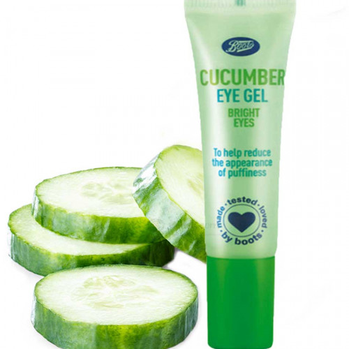 British BOOTS Cucumber Cool Eye Gel 15ml To Fine Lines /Moisturizing