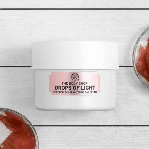 THE BODY SHOP DROPS OF LIGHT PURE HEALTHY BRIGHTENING DAY CREAM 50ML